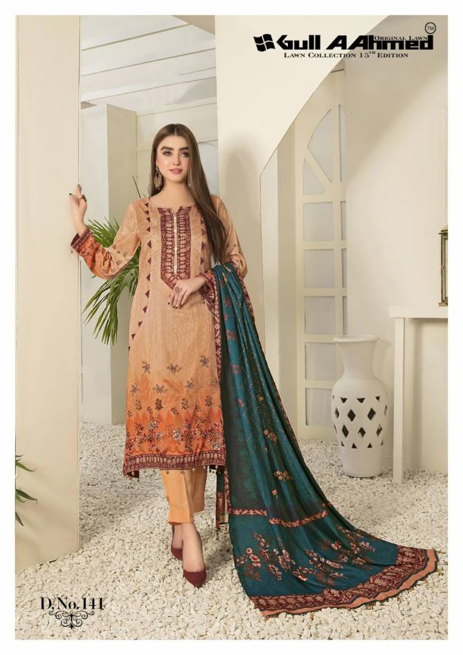 Gull A Ahmed Vol 15 Karachi Cotton Dress Material Catalog
